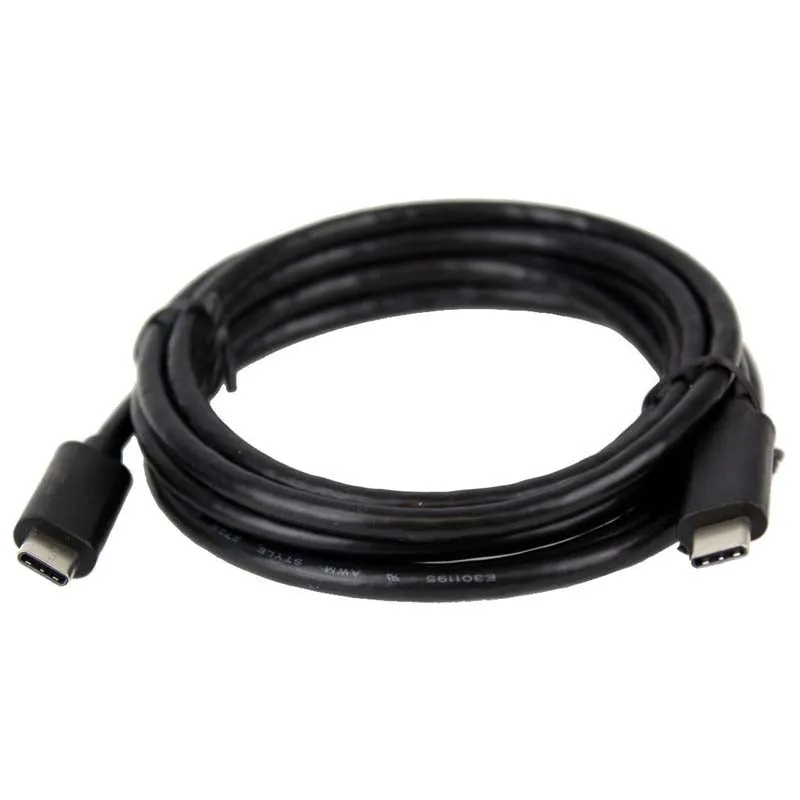 03066 - USB CABLE C MALE TO C MALE 6FT BLACK CHARGING