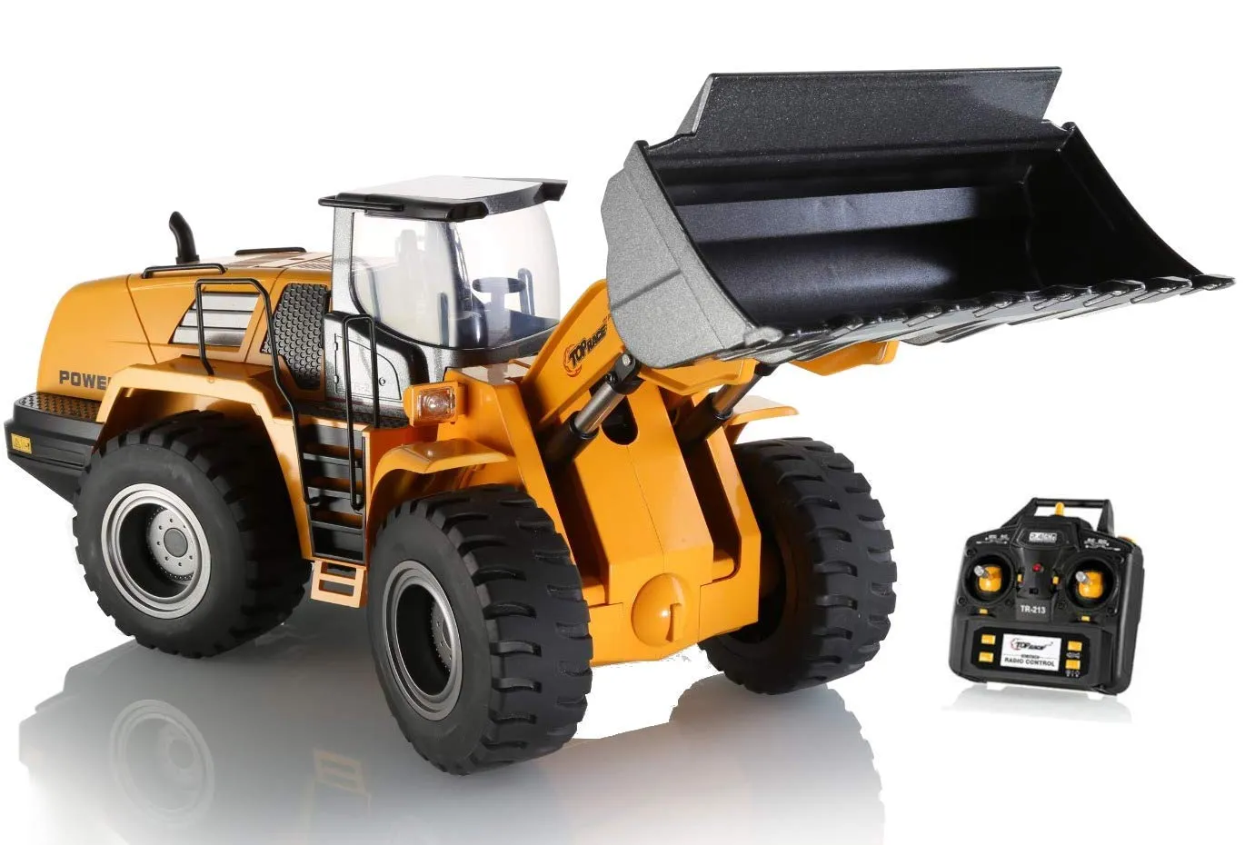 10 Channel Full Functional Remote Control Front Loader Construction Tractor,