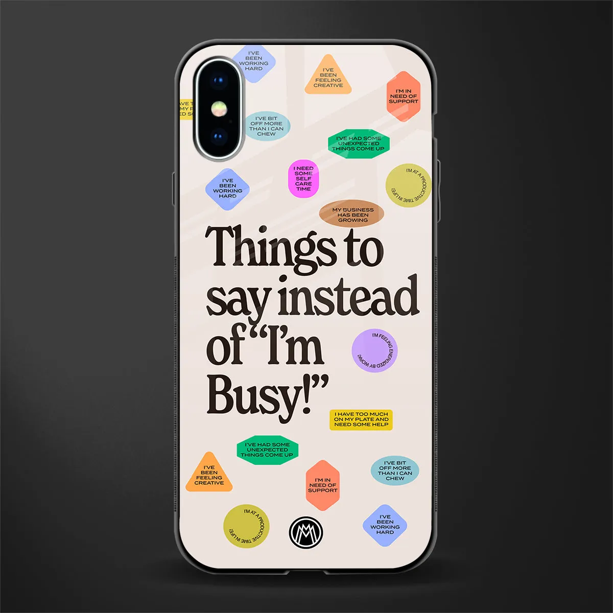 10 Things To Say Phone Case for IPhone X | Glass Case