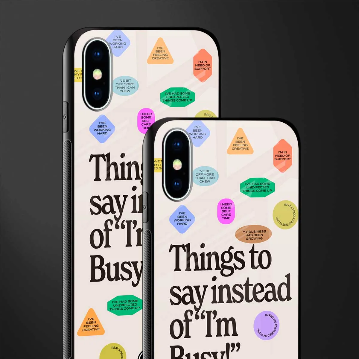 10 Things To Say Phone Case for IPhone X | Glass Case