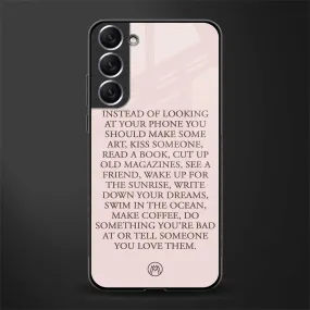 11 Things To Do Phone Case for Samsung Galaxy S22 5G | Glass Case