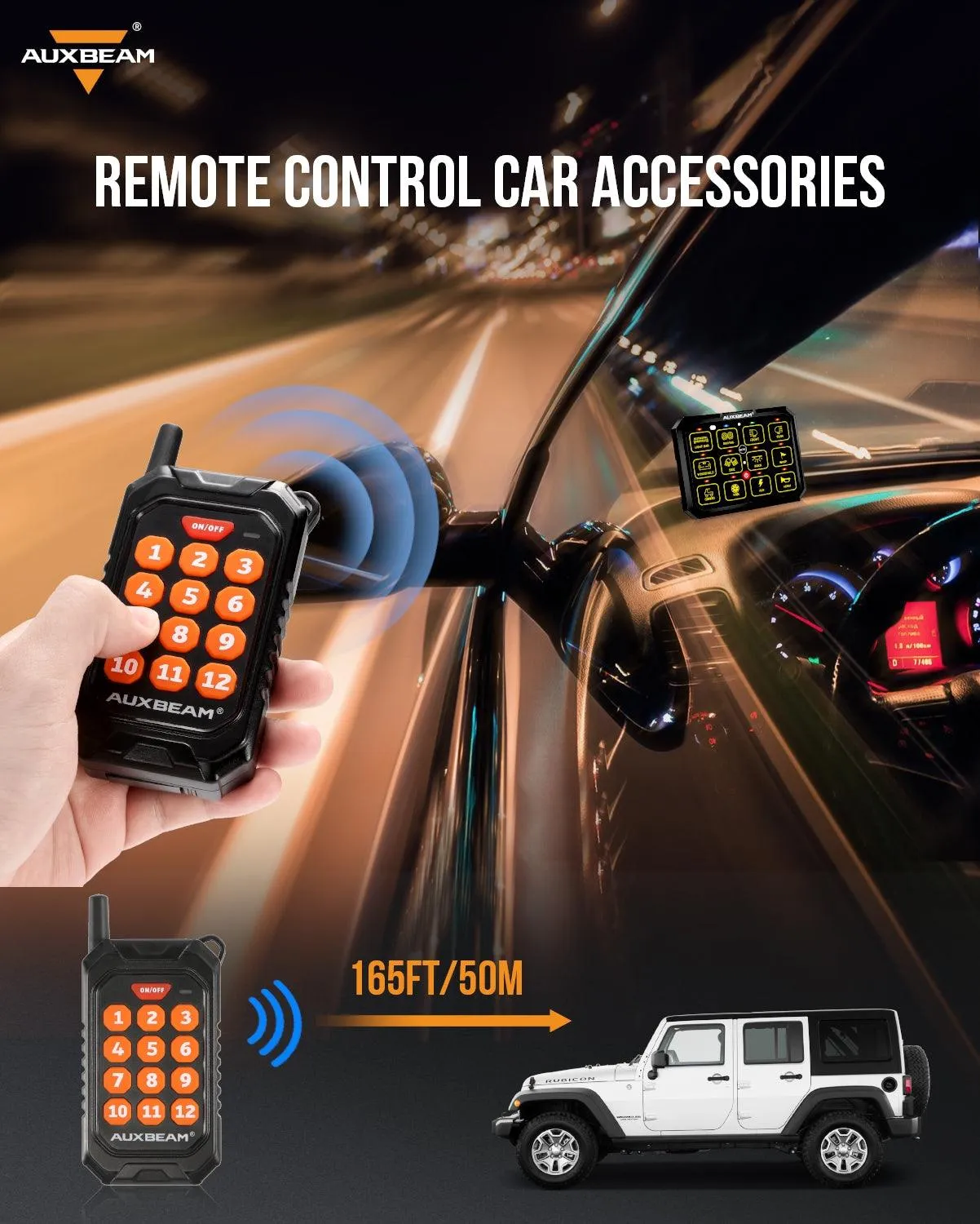 12 Gang Wireless Remote Control for AC-1200 Switch Panel