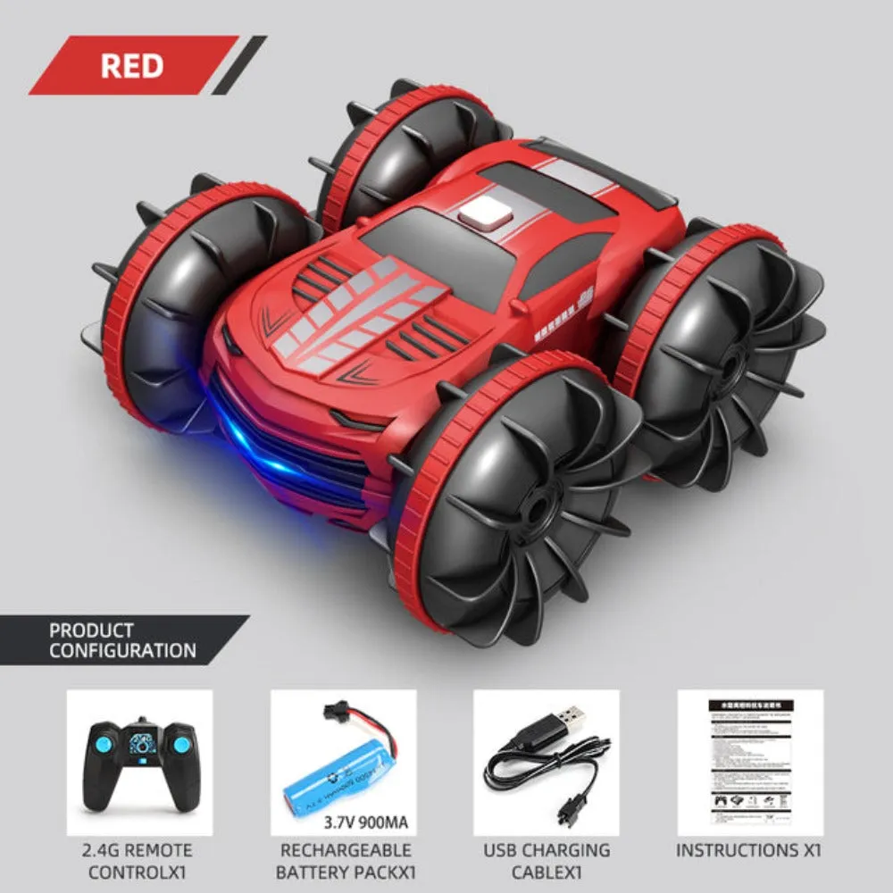 2.4GHz Dual Control Waterproof 4WD All Terrain RC Stunt Car