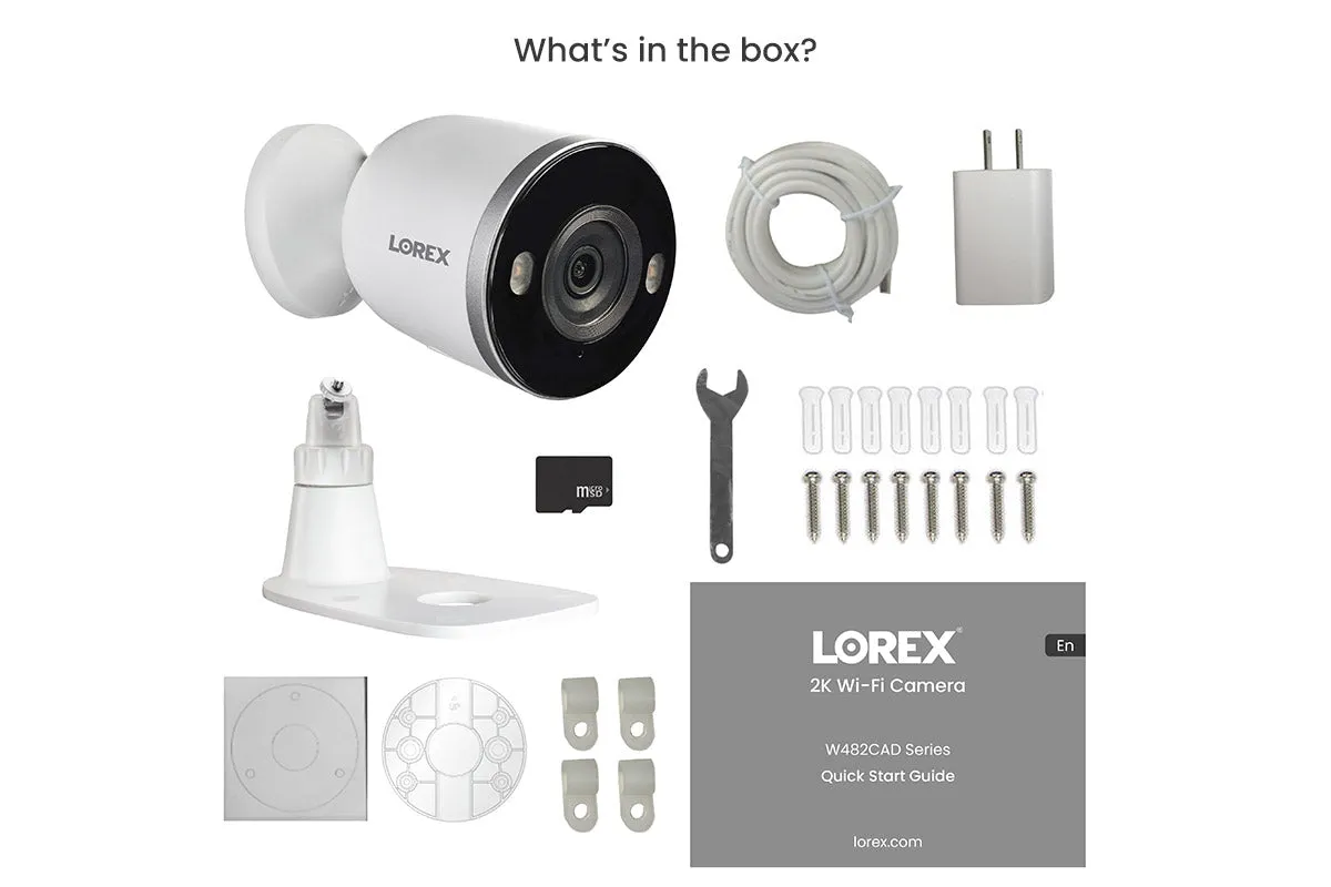 2K Spotlight Indoor/Outdoor Wi-Fi Security Camera (Cloud-Enabled)