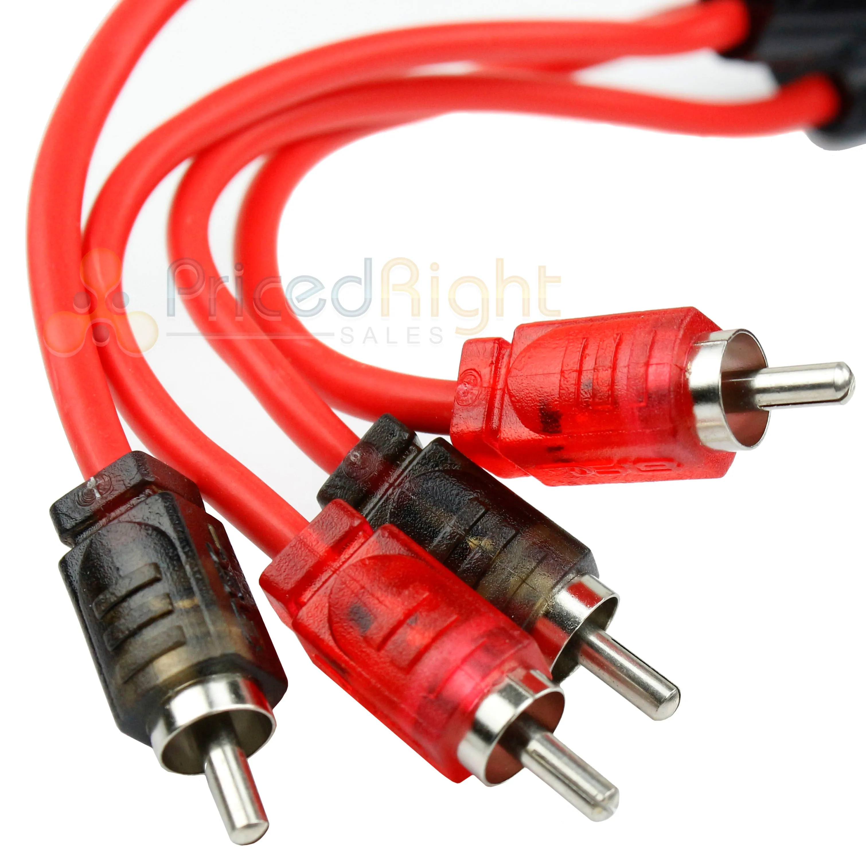 3 Foot RCA Cable OFC Interconnect DS18 R3 Competition Rated Performance Red