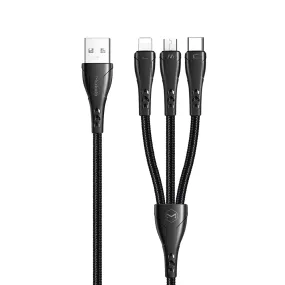 3 in 1 Lightning Micro USB Type-c Cable