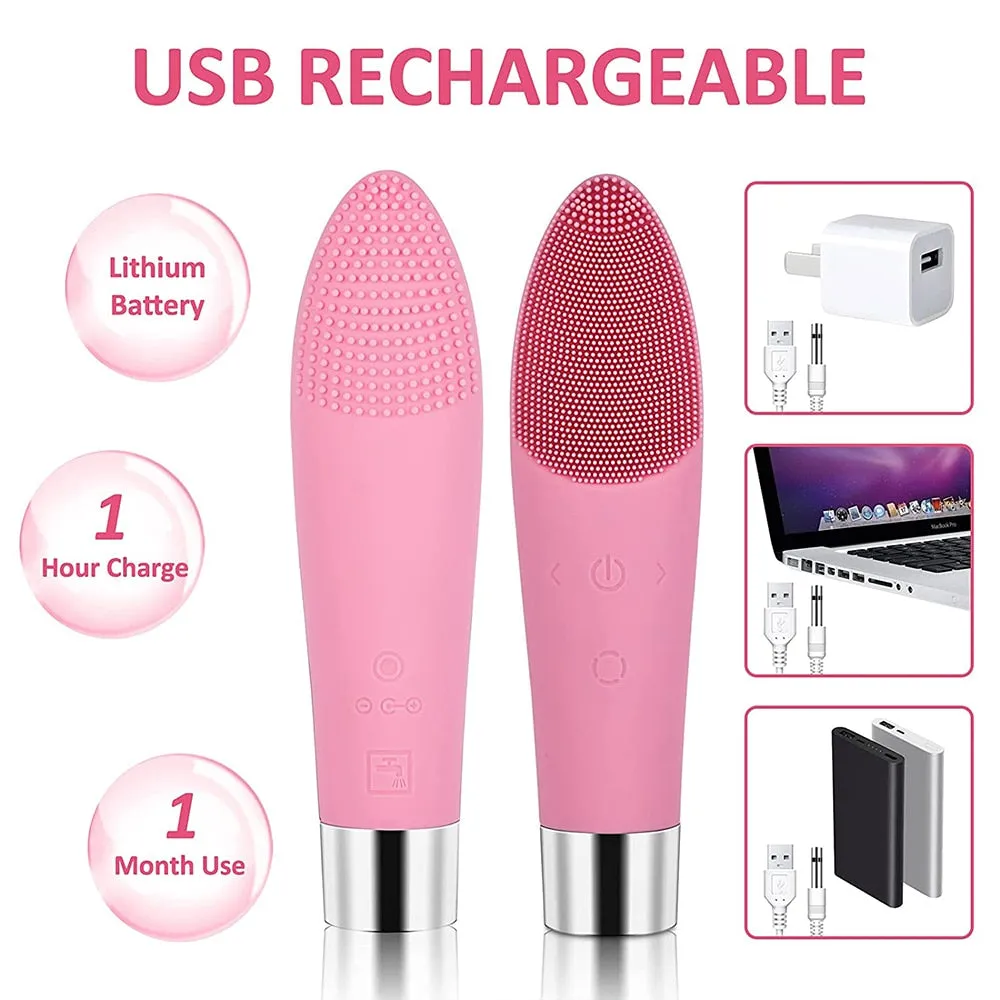 3-in-1 Rechargeable Waterproof Sonic Facial Care Tool