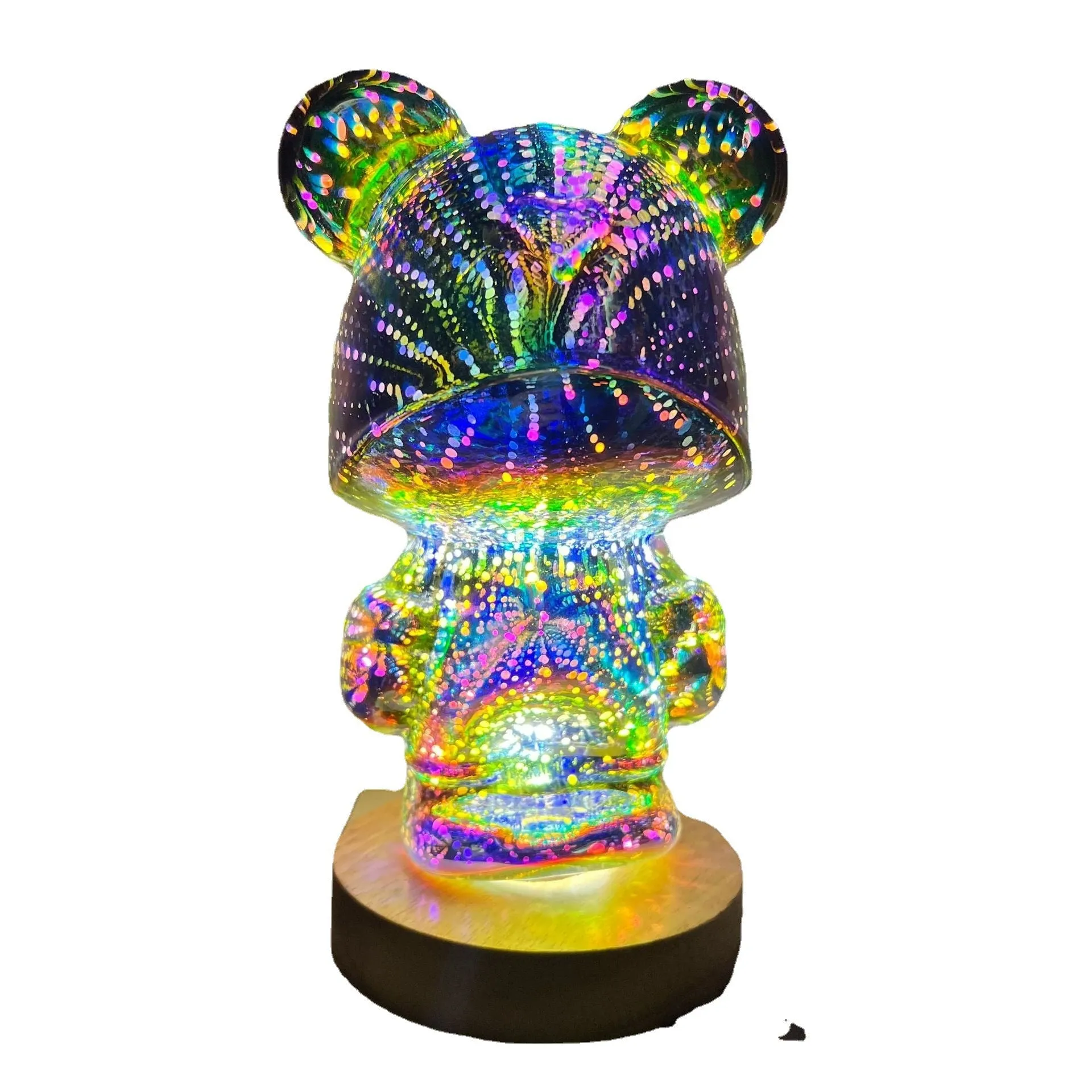 3D Firework Bear Light Luminous Bear Table Lamp or Night Light