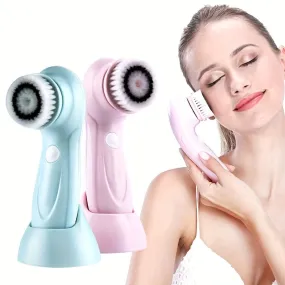 3in1 Electric Facial Brush Deep Cleansing Exfoliation Pore Tightening