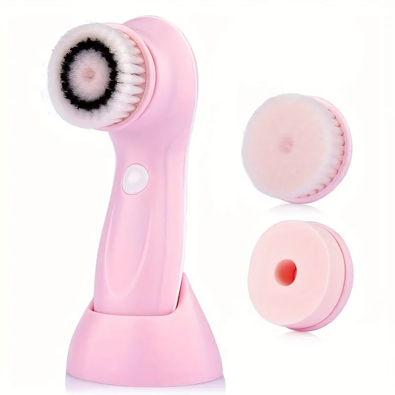 3in1 Electric Facial Brush Deep Cleansing Exfoliation Pore Tightening