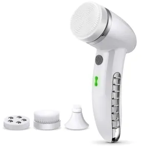 4 In 1 Electric Women 100% Safe Wash Facial Cleansing Brush IPX6 USB Female Electric Face Cleaning Apparatus Nu Face Skin Care