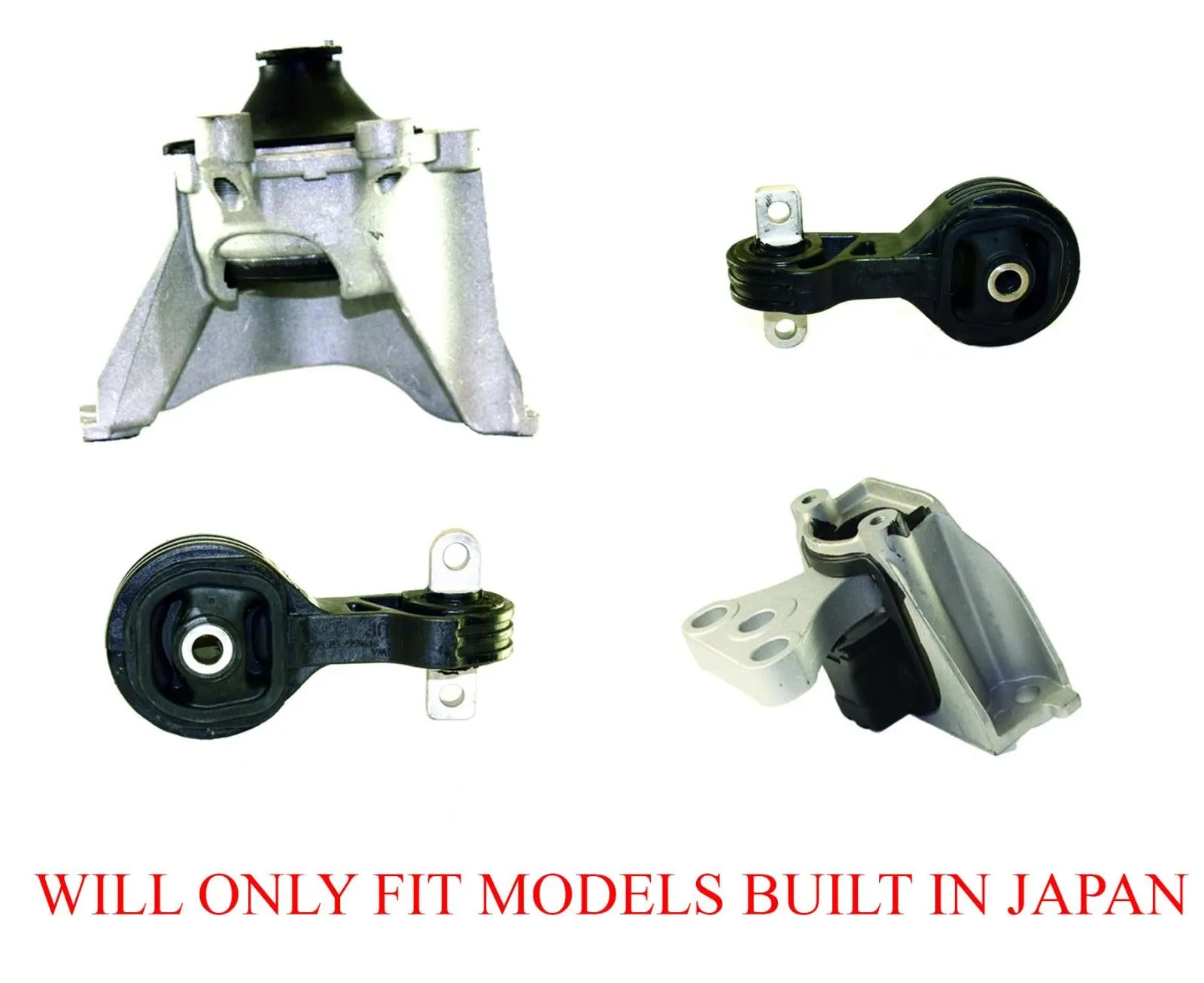 4 Pcs Engine & Transmission Mounts fits Honda CR-V 07-11 BUILT IN JAPAN VIN "J"