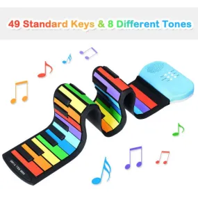 49-Key Roll-up Piano with Support Earphones