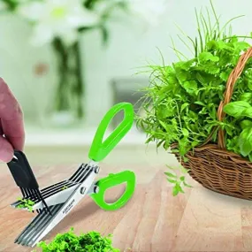 5 blade herb scissors