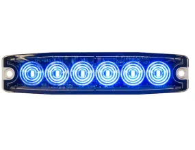 8892204 - ULTRA THIN 5 INCH BLUE LED STROBE LIGHT