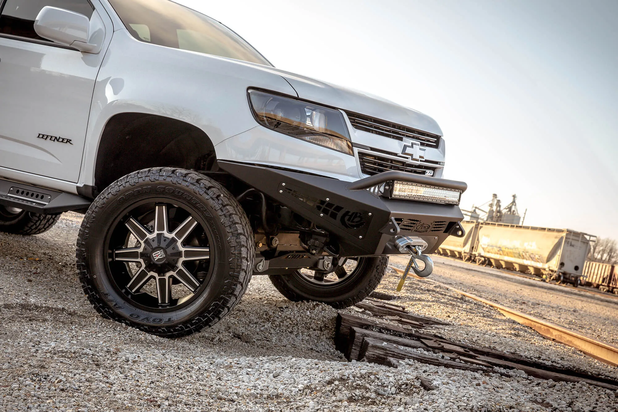 ADD HoneyBadger Front Bumper w/ Winch Mount - 2015-2019 Chevy Colorado