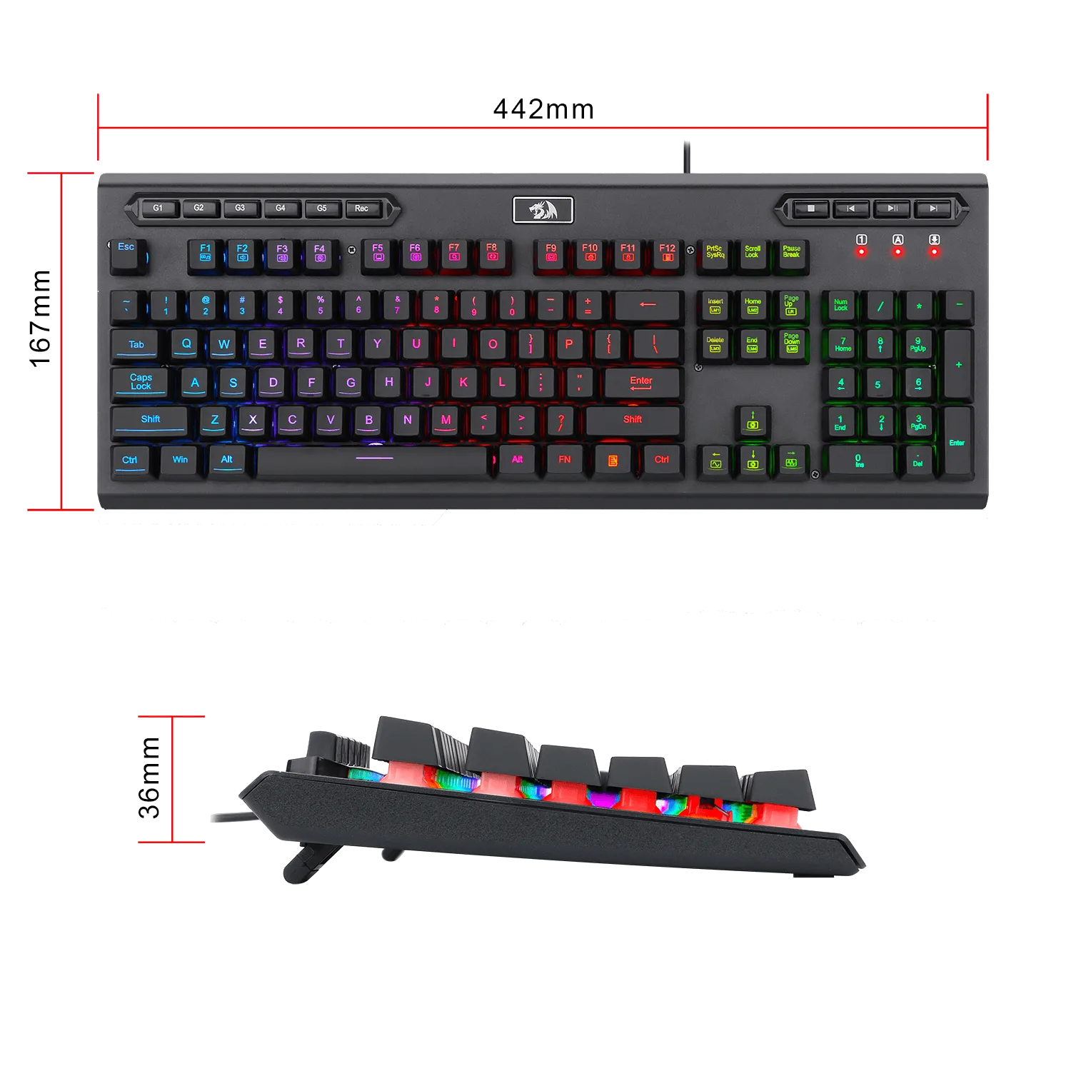 ADITYA K513 Membrane Gaming Keyboard