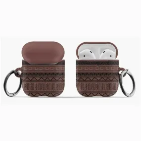 African Print AirPod® Case - Dark Red