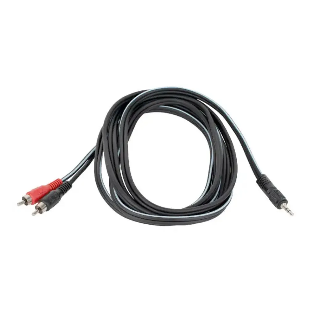 AMS CABLE - 3.5MM Jack - 2 x RCA (10FT)