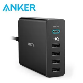 Anker PowerPort  5 Ports USB-C 60W With PowerIQ™ Charging Station