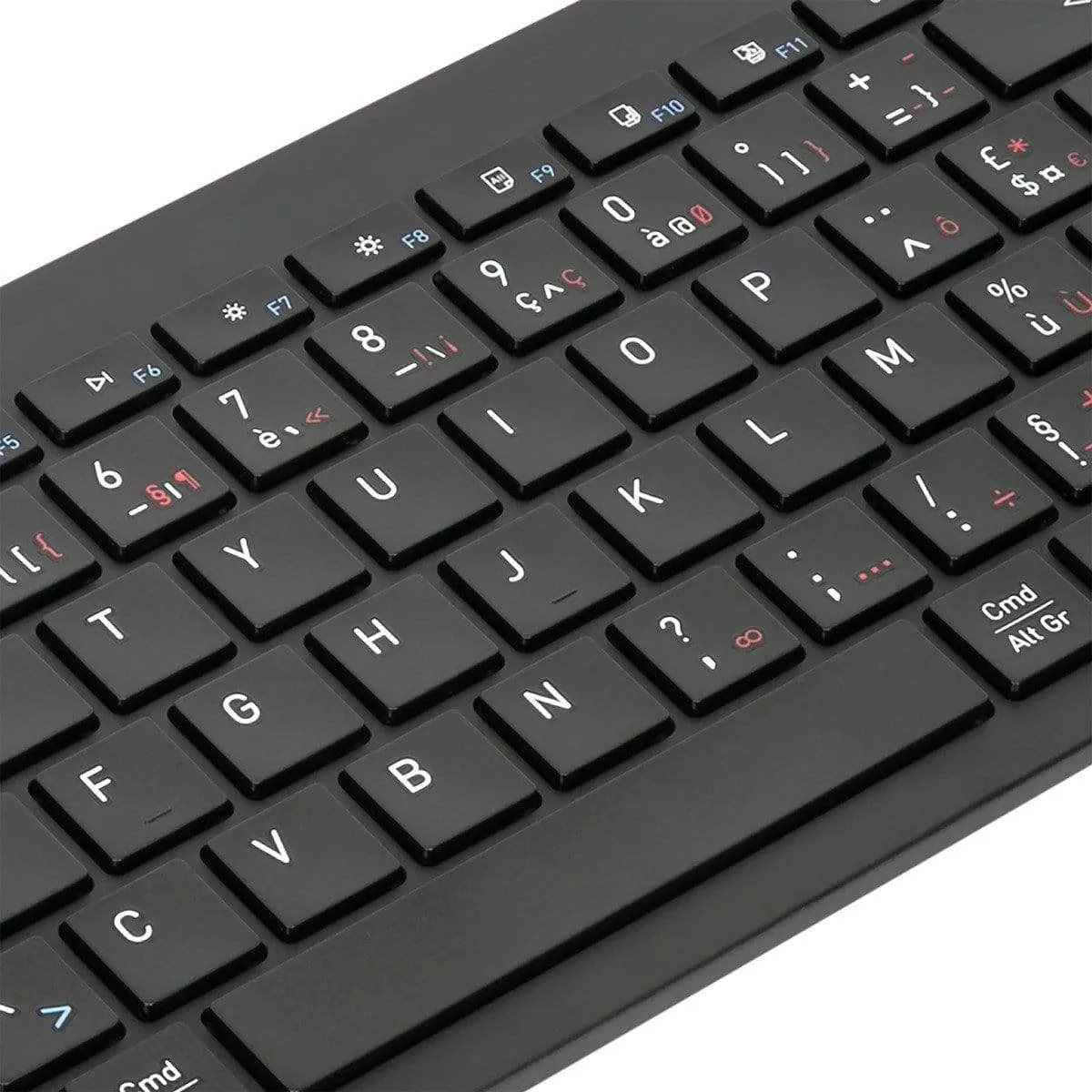 Antimicrobial Universal Midsize Bluetooth Keyboard (Belgian)