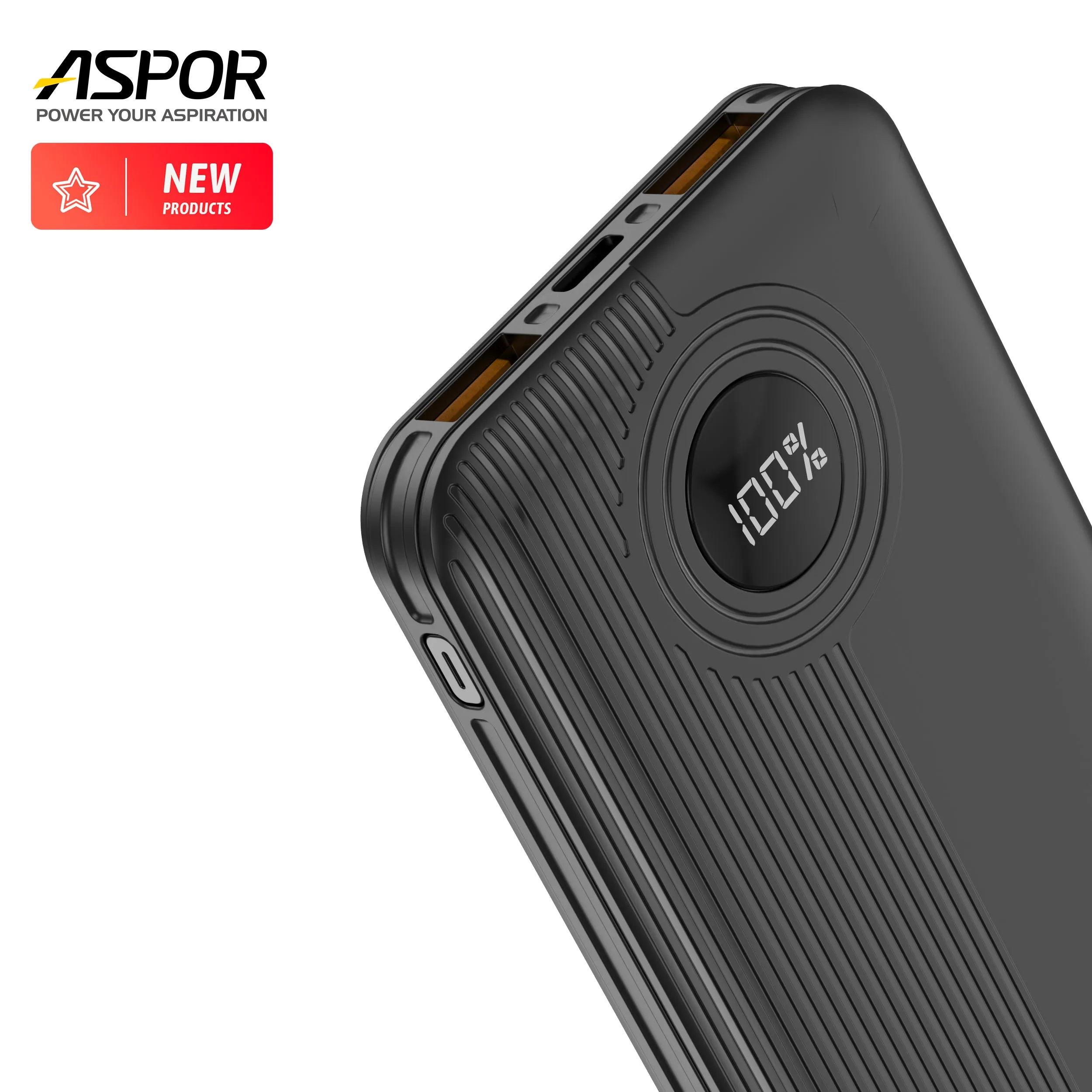 Aspor A320 Power Bank With Display 22.5w Pd   Qc 3.0 10000mah