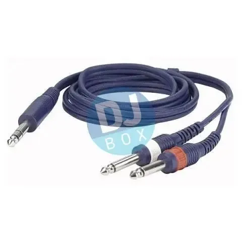 Audio cable stereo Jack to 2 mono Jack L/R - 3 meter