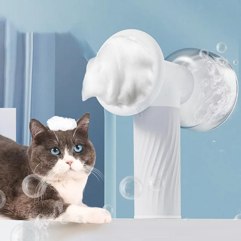 Automatic Foaming Pet Shampoo Dispenser Scrubber Type C Charging