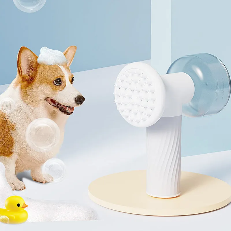 Automatic Foaming Pet Shampoo Dispenser Scrubber Type C Charging