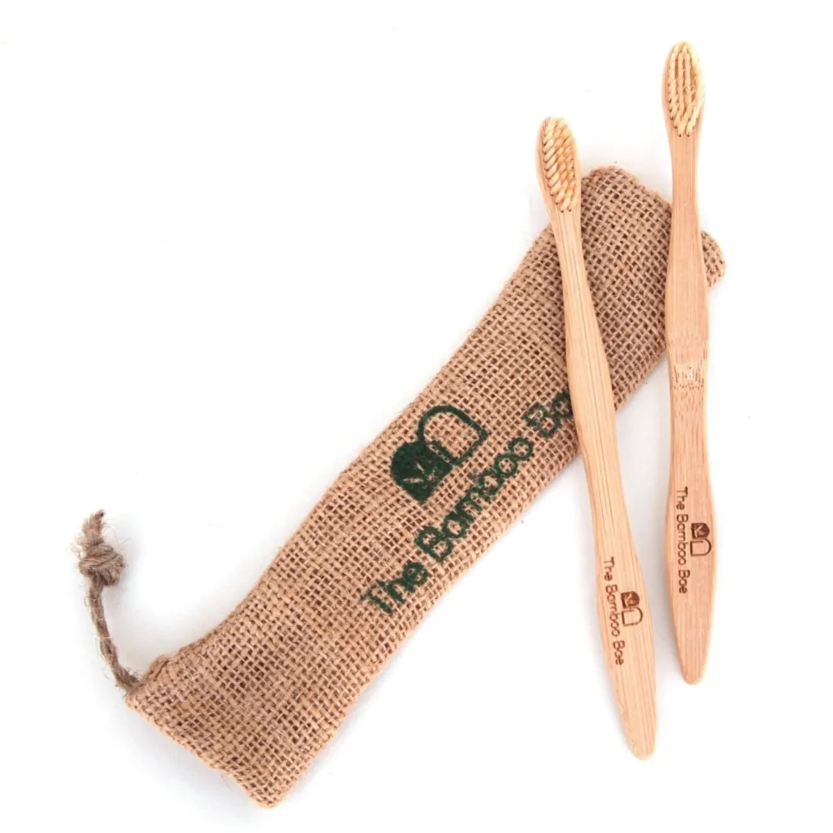 Bamboo Toothbrush | Ultra Soft Bristles | With Reusable Jute Pouch