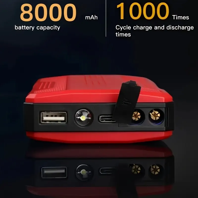 Best Car Jump Starter | Battery Power Bank For 8000mah Portable-12V