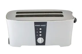 Black & Decker 4 Slice Long Slot Electronic Toaster ET124