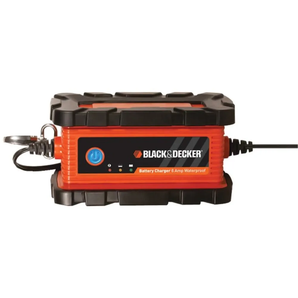 BLACK DECKER BC6BDW Waterproof Battery Charger/Maintainer (6 Amps)