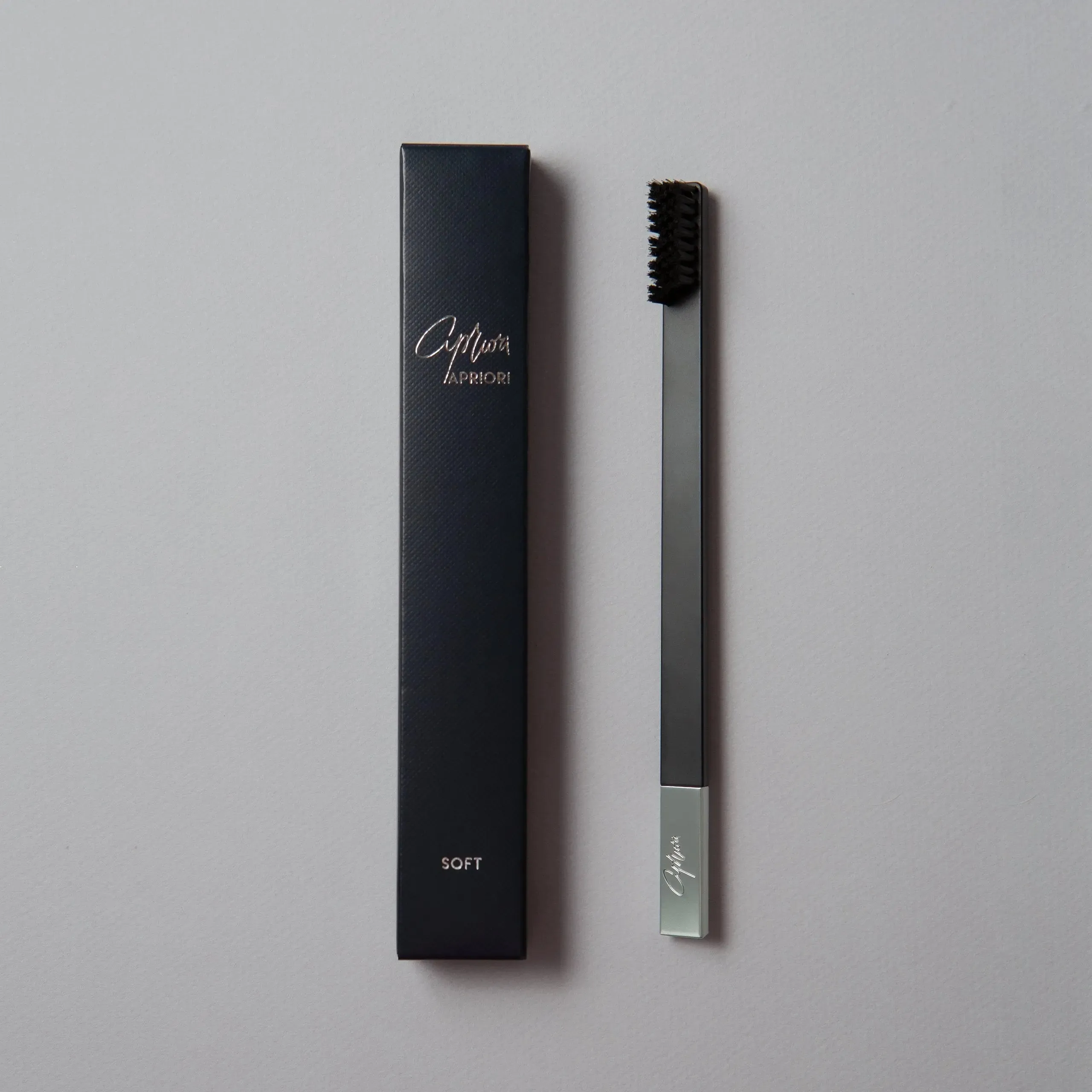 Black Silver Toothbrush