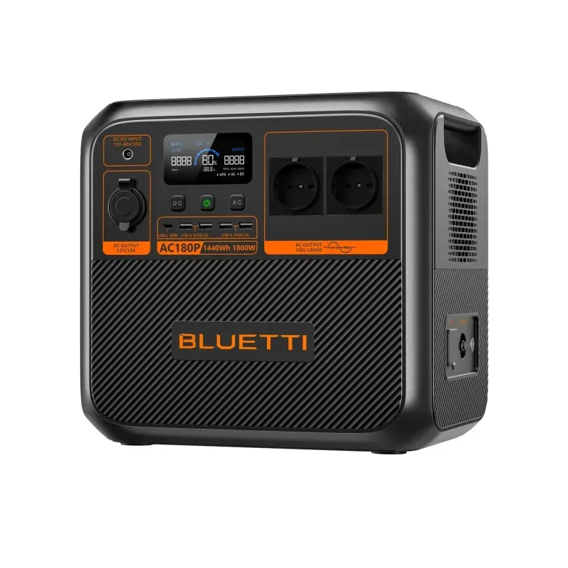 Bluetti AC180P Solar Portable Power Station | 1,800W