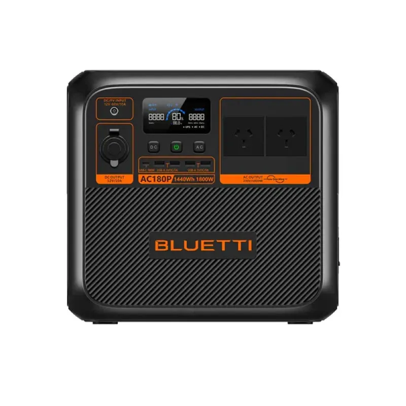 Bluetti AC180P Solar Portable Power Station | 1,800W