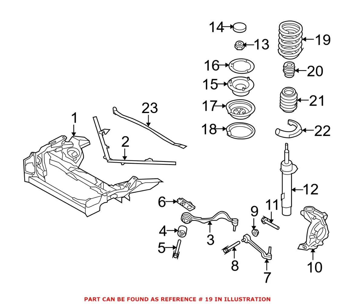 BMW Coil Spring – Front (Sport Suspension) 31336767377