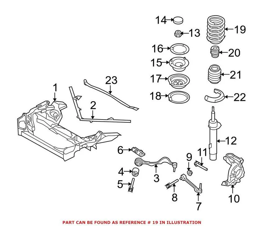 BMW Coil Spring – Front (Sport Suspension) 31336767377