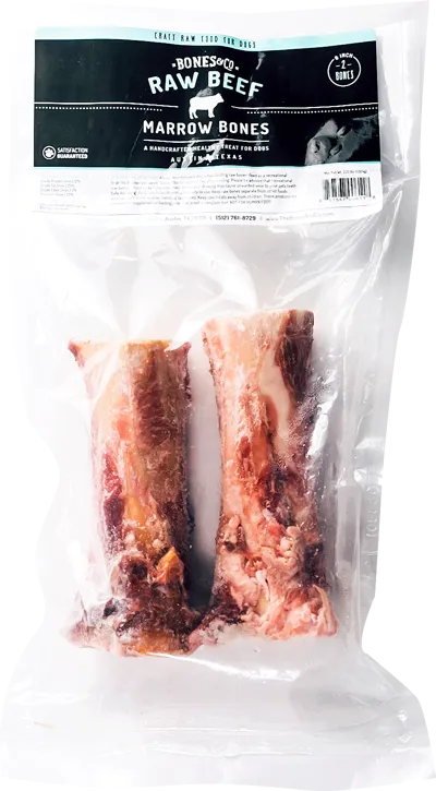 Bones & Co 6" Beef Marrow Bones, Dog Chew, 2pk