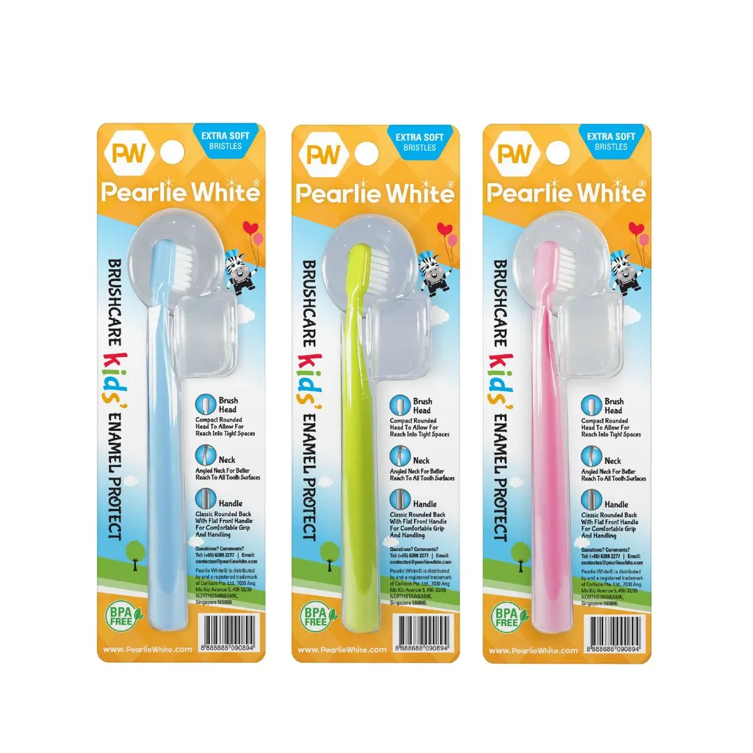 BrushCare Enamel Protect Kids Toothbrush Triple Pack