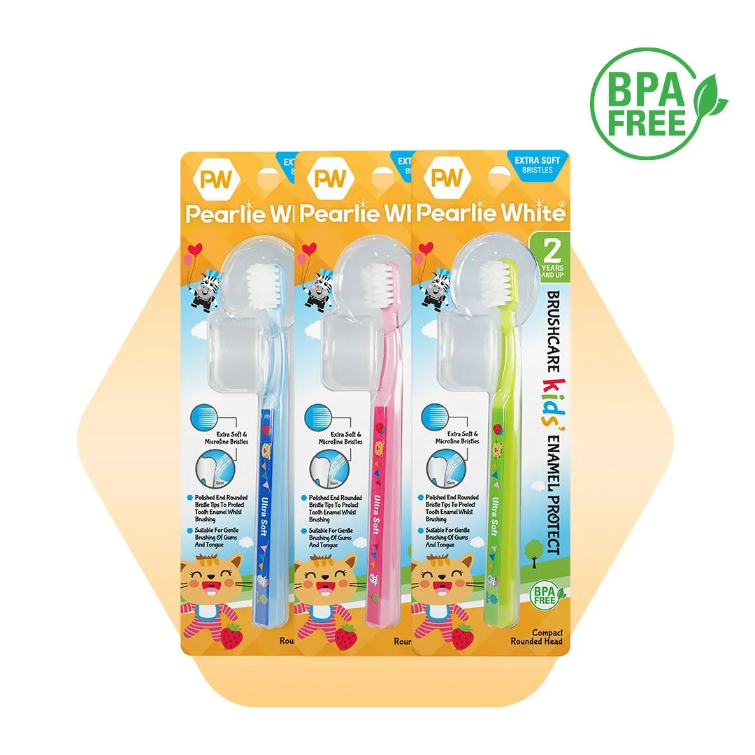 BrushCare Enamel Protect Kids Toothbrush Triple Pack