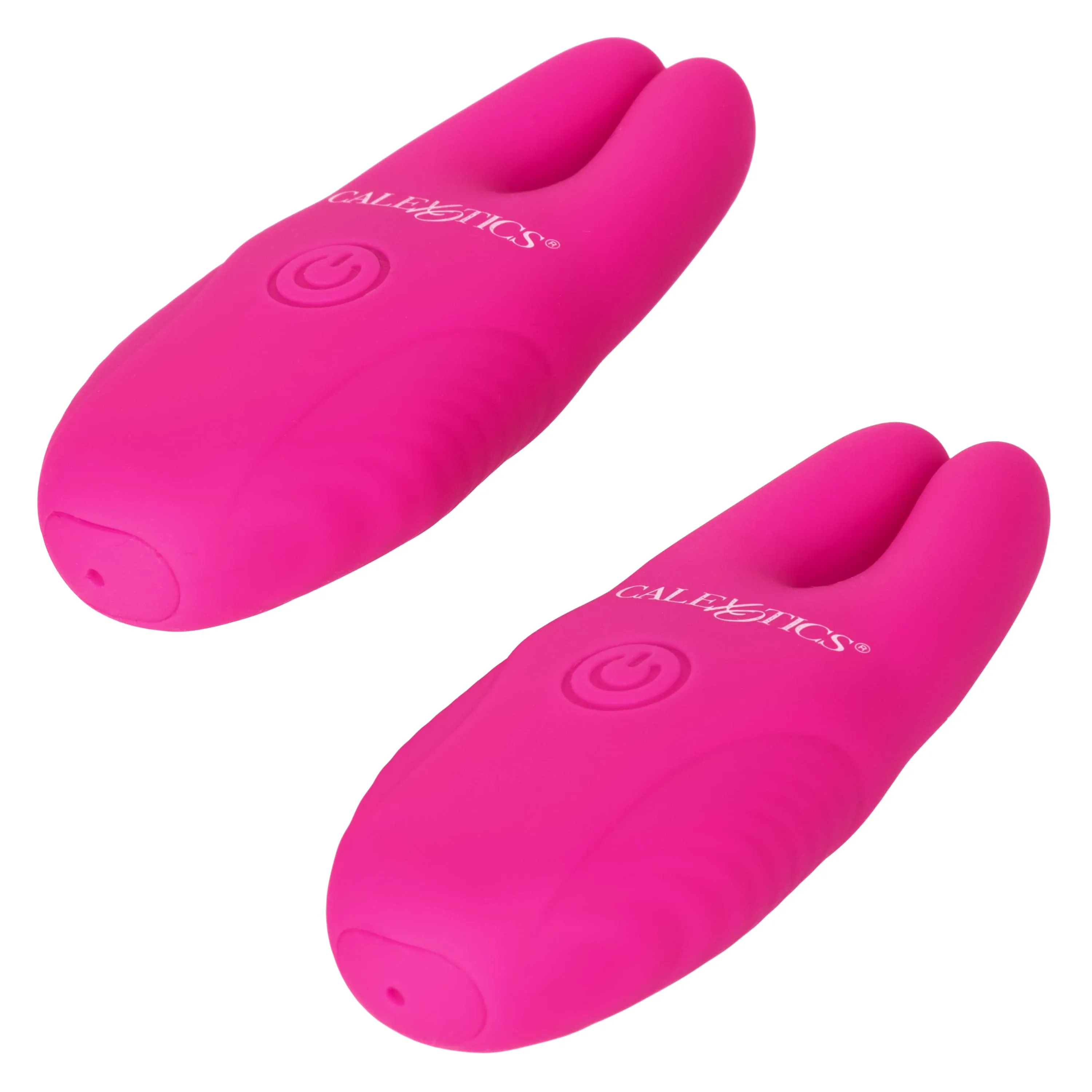 California Exotics - Silicone Remote Control Vibrating Nipple Clamps (Pink)