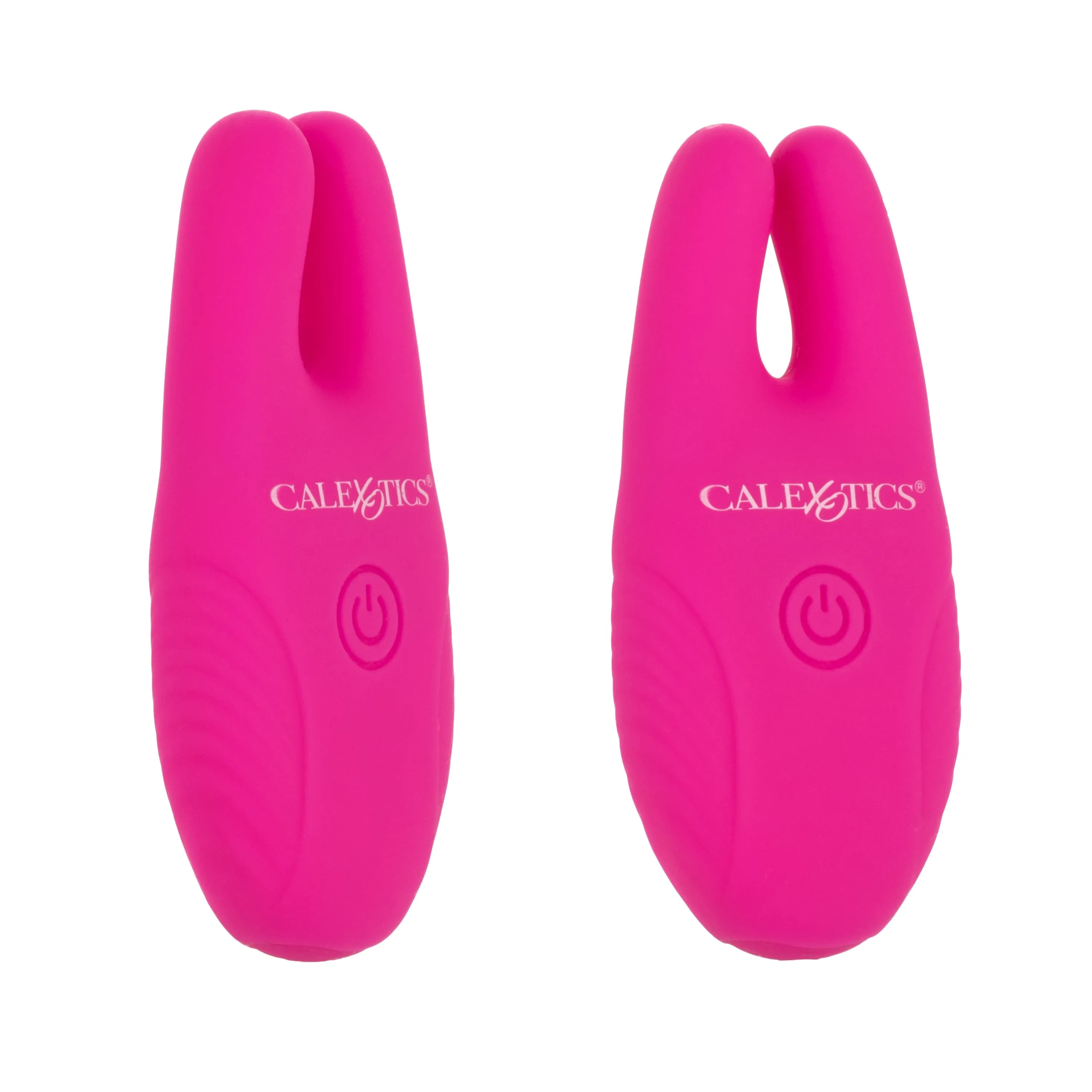 California Exotics - Silicone Remote Control Vibrating Nipple Clamps (Pink)