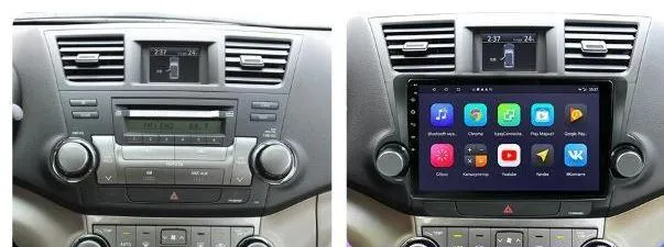 Car Dealz 10.2" Android 10.0 Toyota Highlander Kluger 2 XU40 2007-2013 w CAM In Dash Plus OEM Fascia