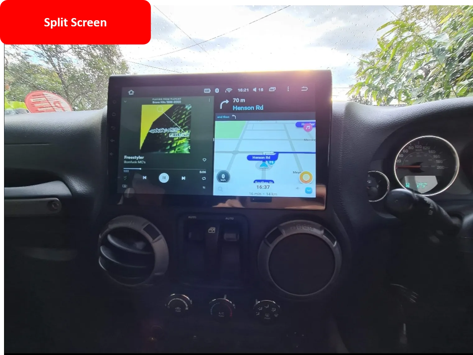 Car Dealz Elite 4G Data Model 10.2" Android 12.0 For Jeep Wrangler 3 JK 2010 - 2018 In Dash Plus OEM Fascia