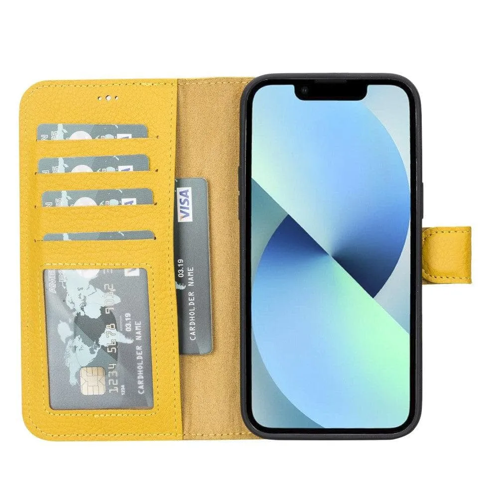 Carter iPhone 14 Detachable Wallet Case, Floater Yellow