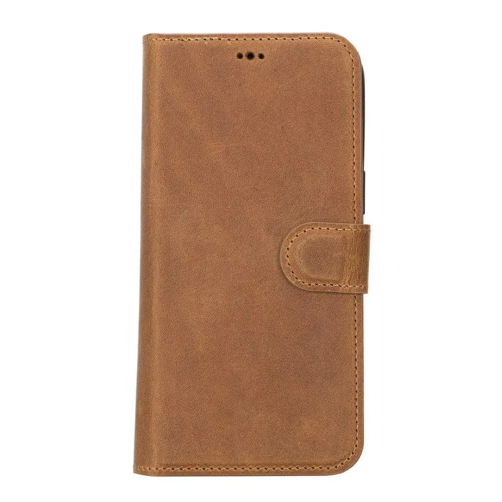 Carter iPhone 14 Pro Detachable Wallet Case, Antique Mocca