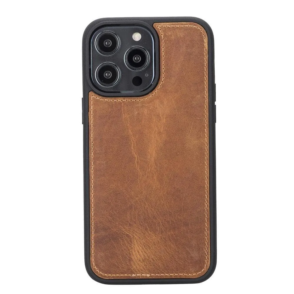 Carter iPhone 14 Pro Detachable Wallet Case, Antique Mocca