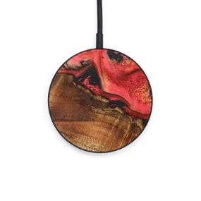 Circle Wood Resin Wireless Charger - Abner (Red, 632029)