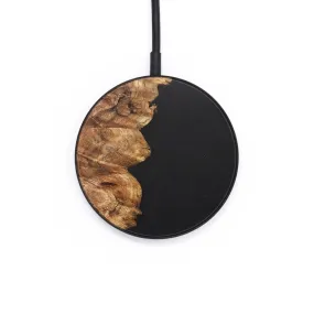 Circle Wood Resin Wireless Charger - Alaia (Pure Black, 697379)